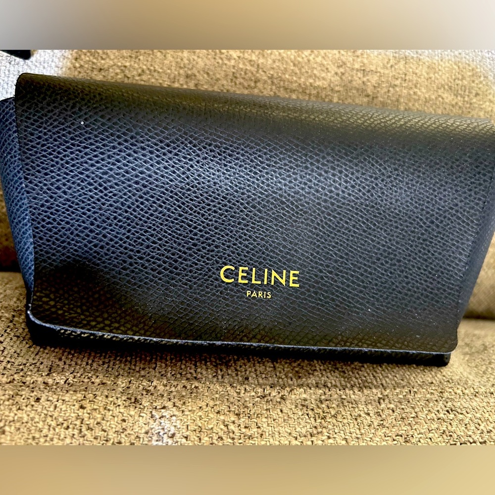 Celine Bold Black Square Sunglasses
